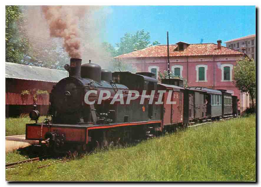 CPM Carrilet Olot Girona Locomotora serie 21 24 Tipus 131T 