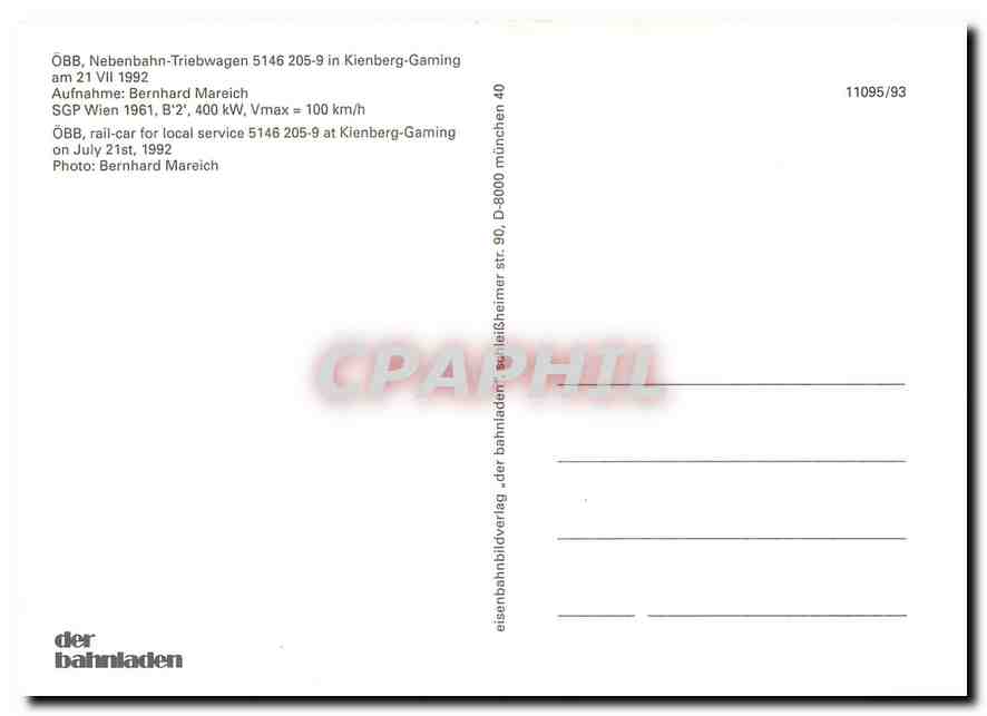CPM OBB rail car for local service 5146 205 9 at Klenberg Gaming  — Verso