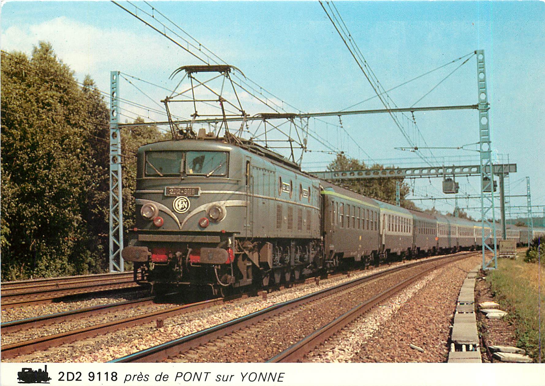 CPM Tram 2D2 9118 pres de Pont sur Yonne 
