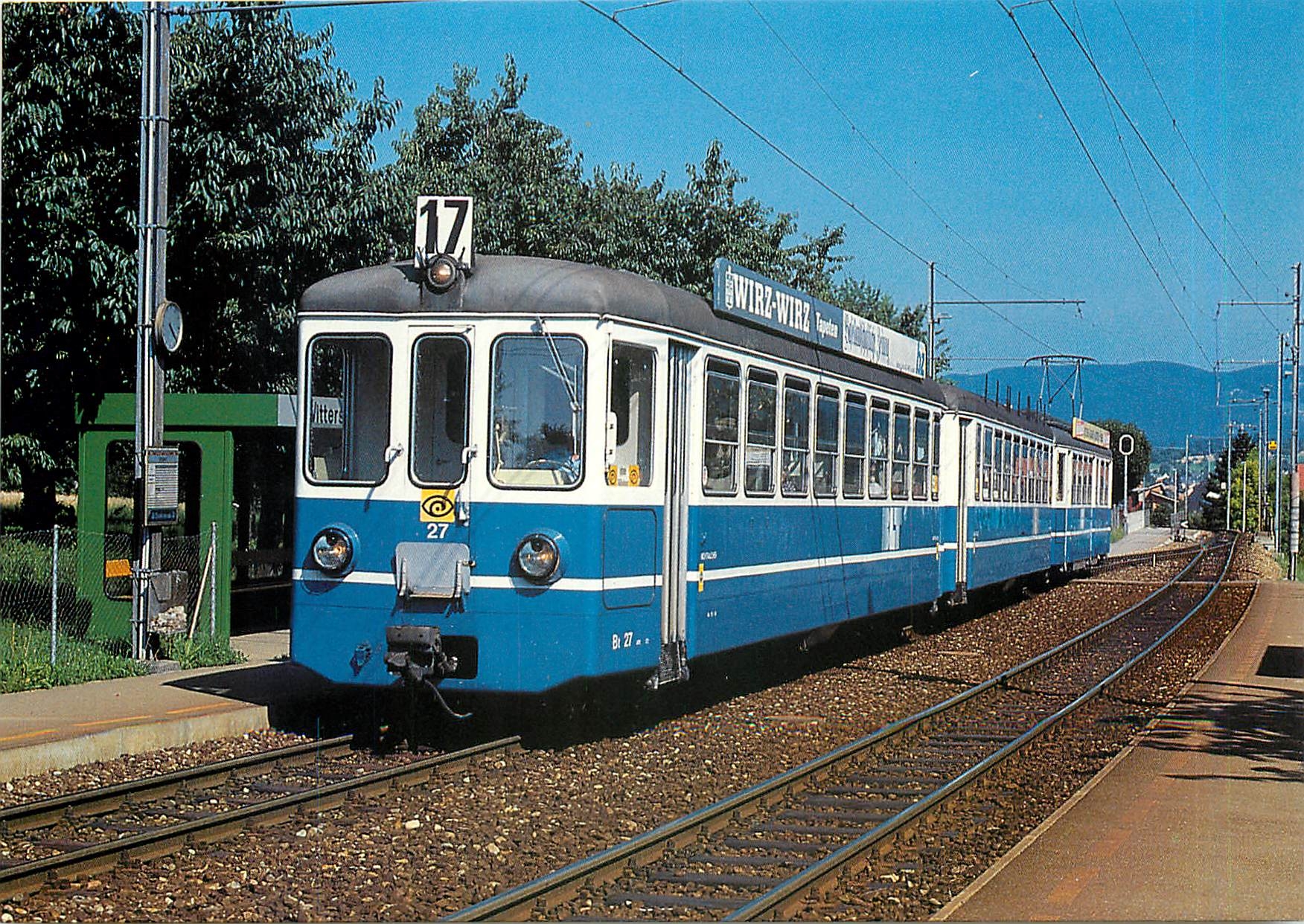 CPM Pendelzug Be 4 4 B Bt BLT Linie 17 Birsigthalbahn 