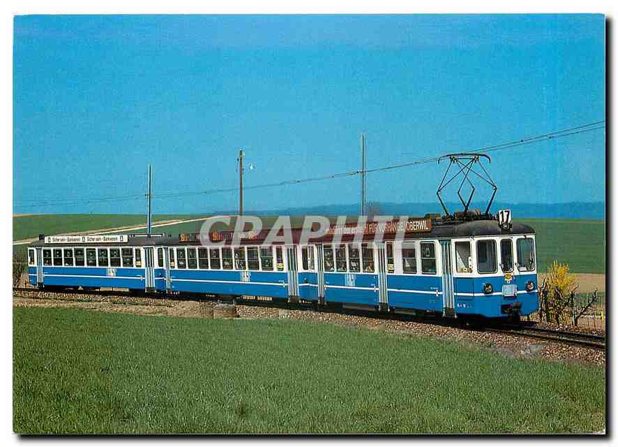 CPM Baselland Transport AG Birsigtalbahn Push pull train with motor car Be 4 4 12 