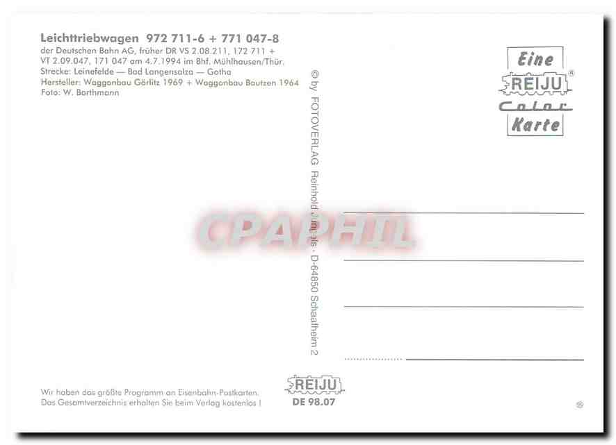 CPM Leichttriebwagen 972 711 6 771 047 8  — Verso
