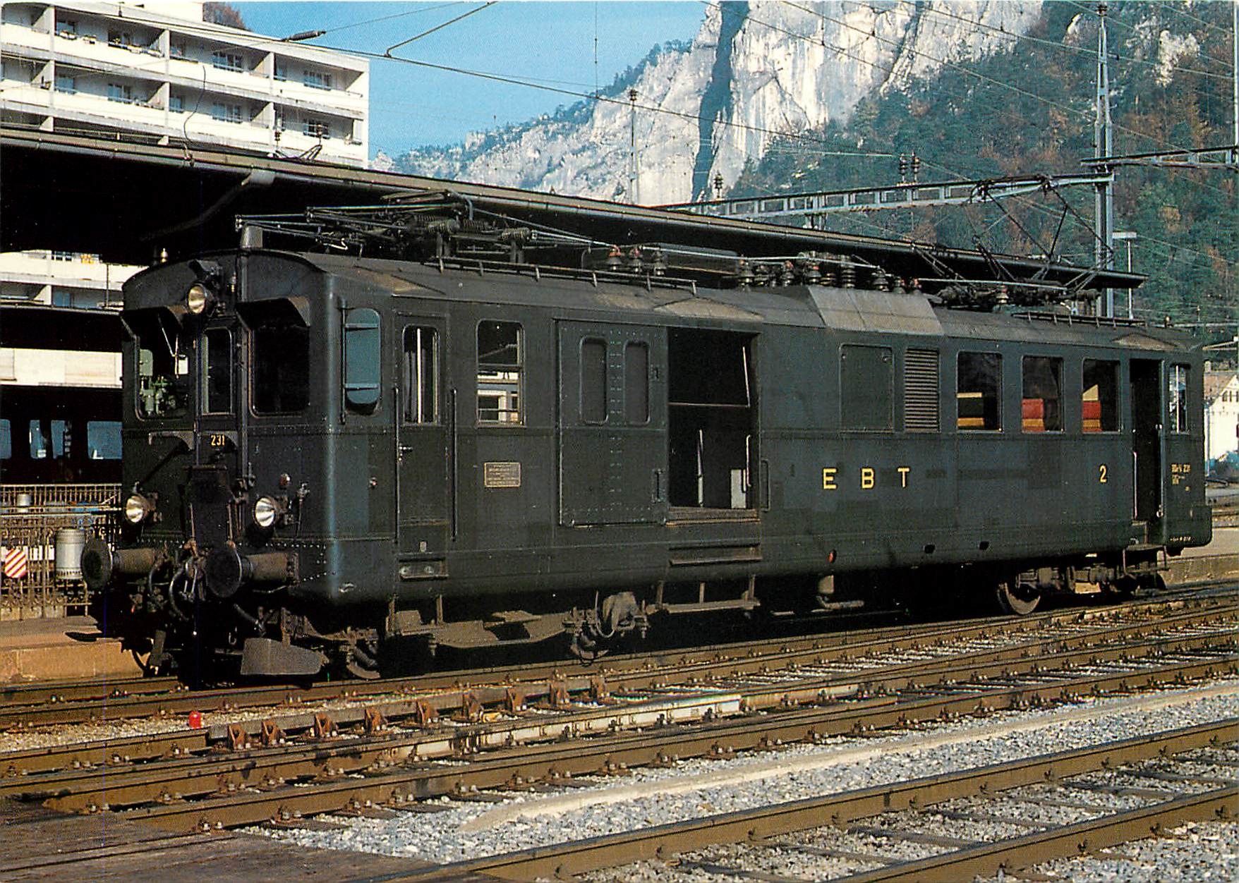 CPM Emmental Burgdorf Thun Bahn Electric motor coach BDe 2 4 231 