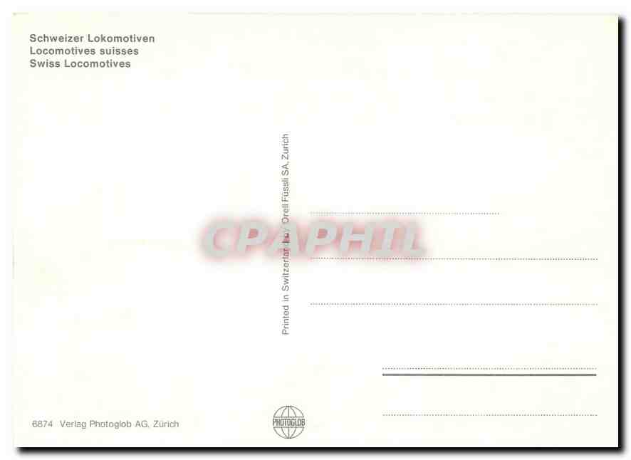 CPM Swiss locomotives Be 2040 PS  — Verso
