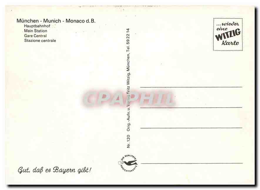 CPM Munich Main Station  — Verso