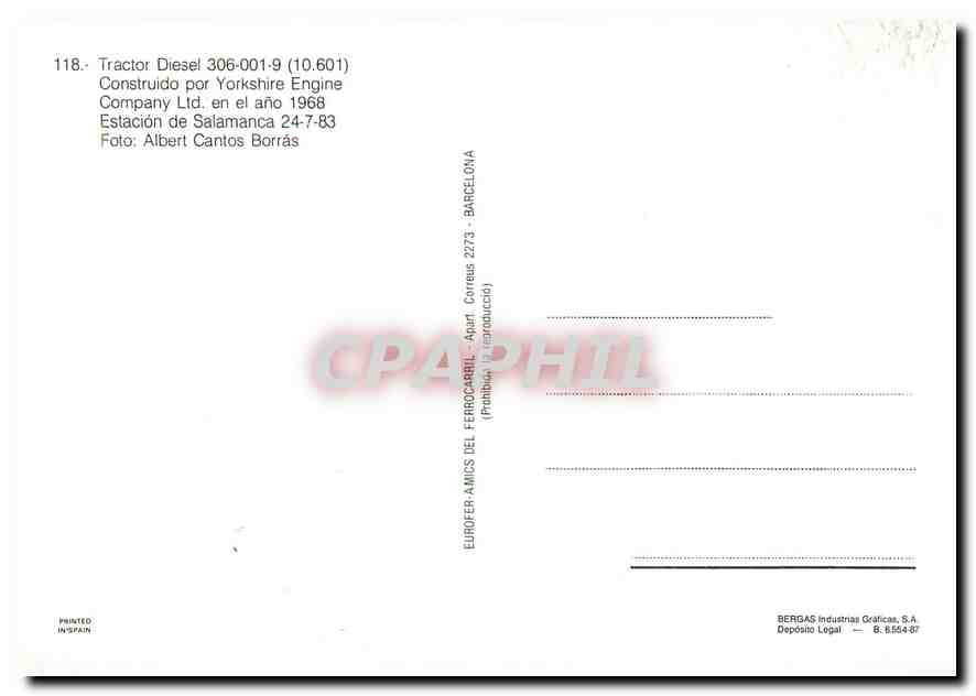 CPM Tractor Diesel 306 001 9  — Verso