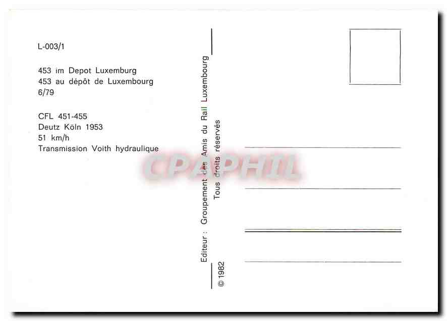 CPM Tram CFL 451 455 Deutz Koln  — Verso