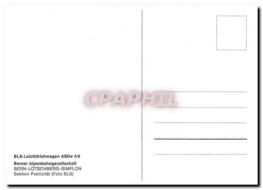 CPM BLS Leichttriebwagen ABDe 4 8  — Verso