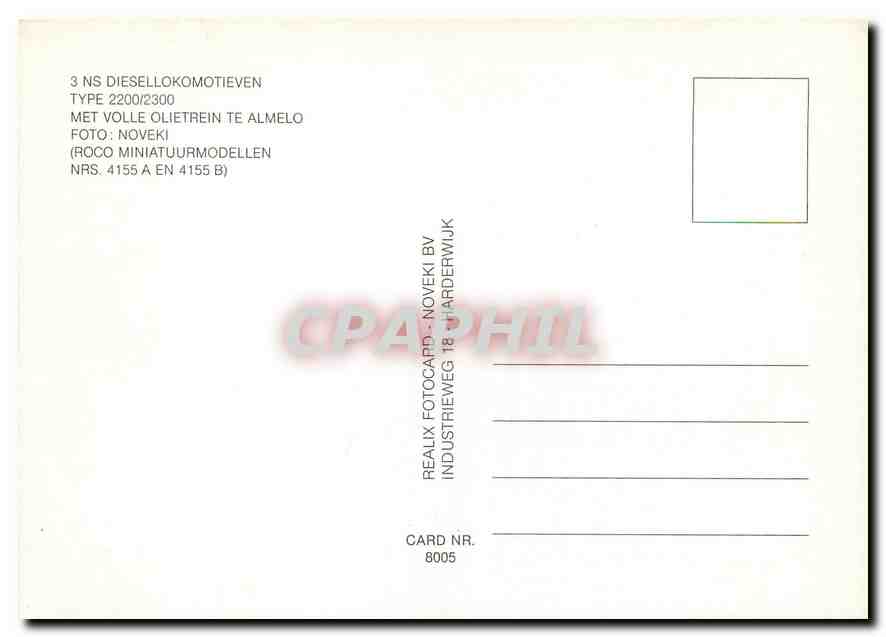 CPM NS Diesellokomotivien Type 2200 2300  — Verso