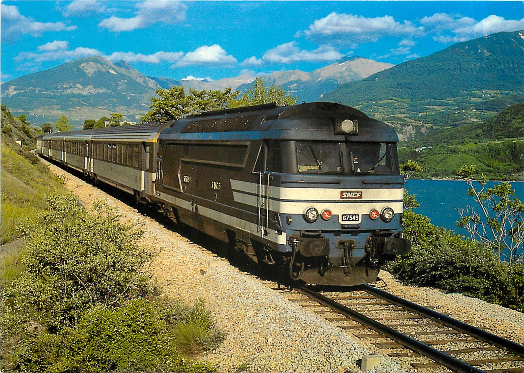 CPM Locomotive BB 67549 auf der Strecke Briancon Gap 