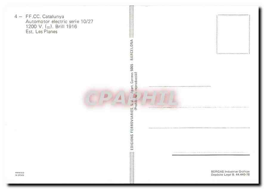 CPM FF CC Catalunya Automotor electrie serie 10 27  — Back