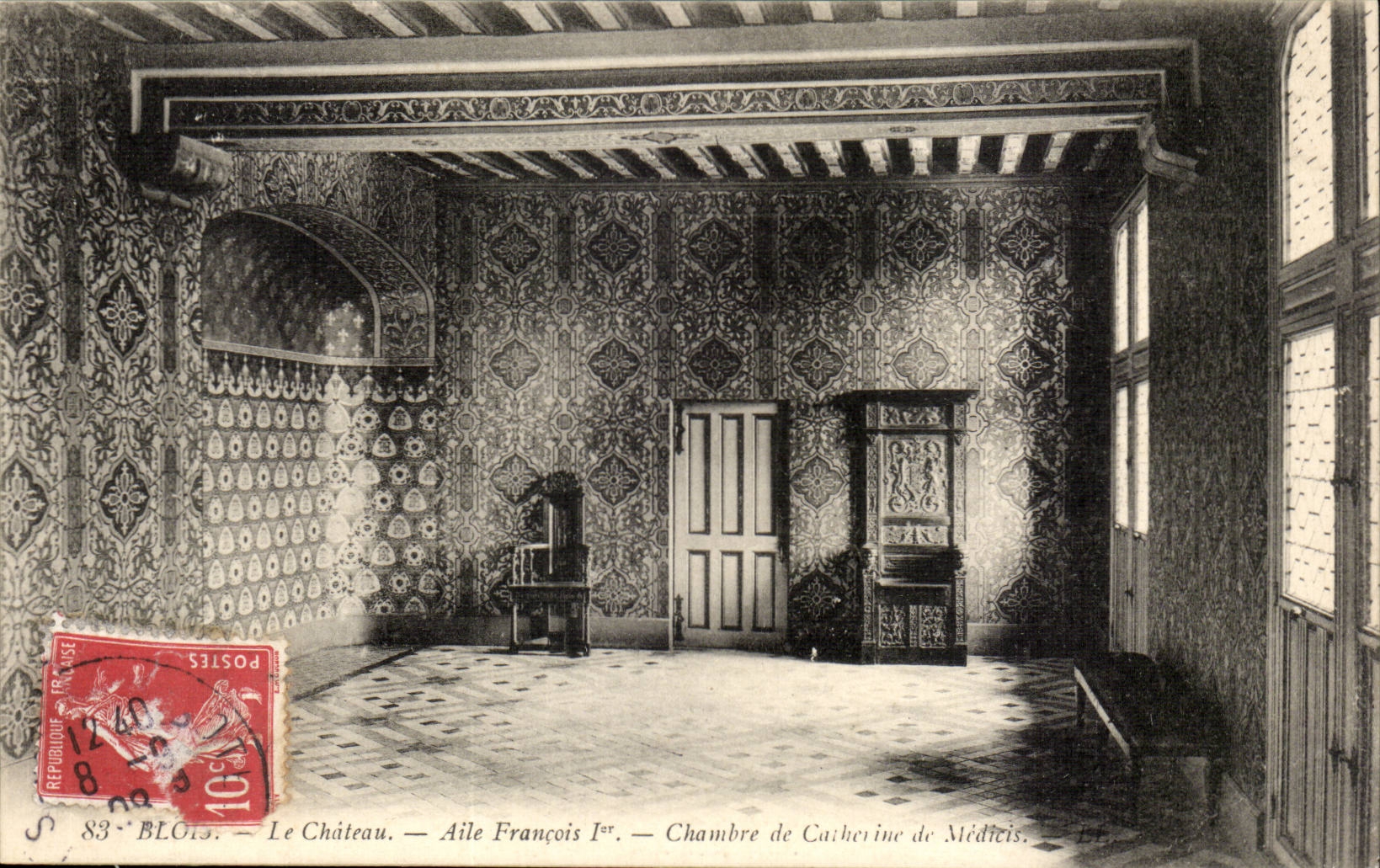 Le Château — Aile François Ier — Chambre de Catherine de Médicis