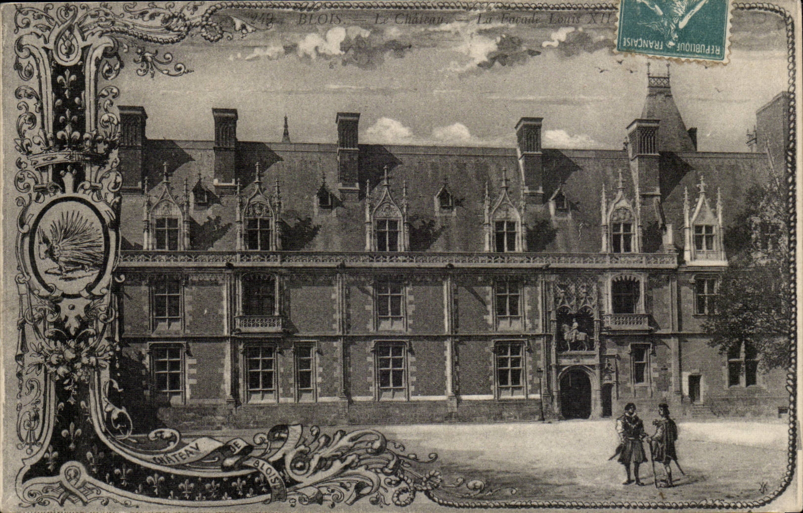 Blois CPA le chateau La facade Louis XII