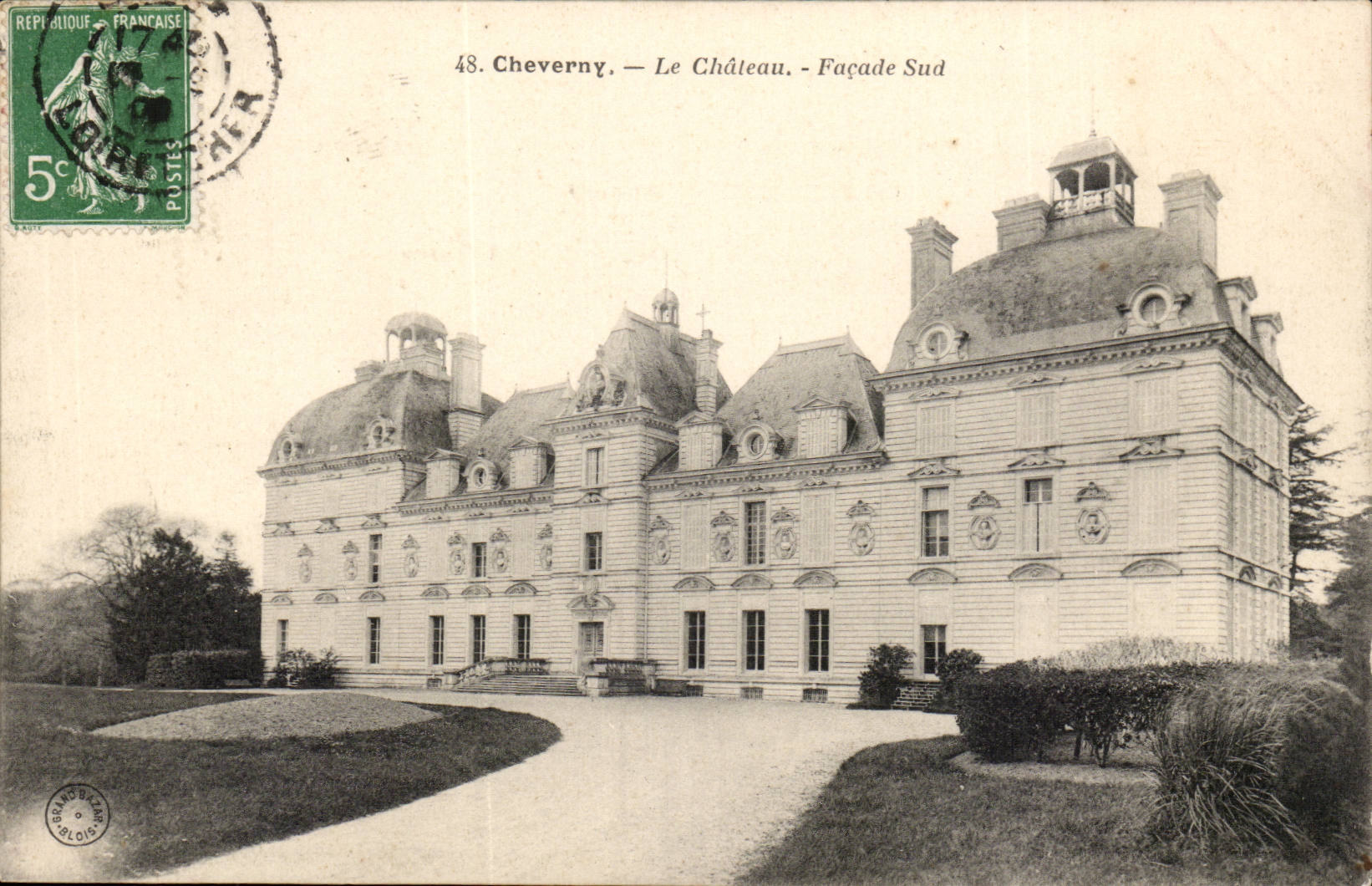Cheverny CPA Le chateau Facade Nord