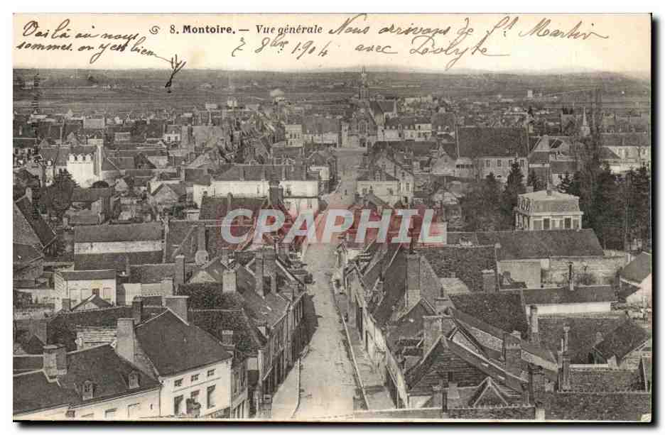 Montoire sur le Loir CPa Vue generale
