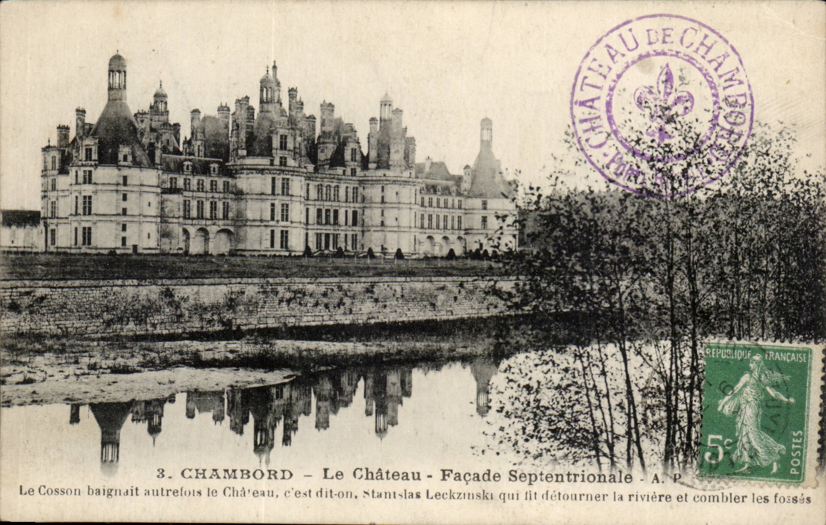 Chambord — Le Château — Façade Septentrionale — A.P.