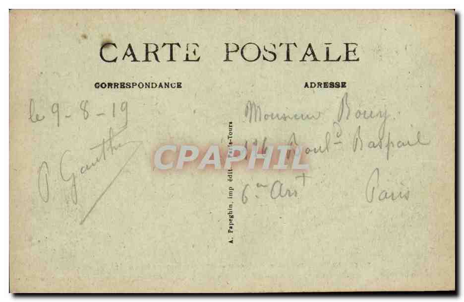 Chambord — Le Château — Façade Septentrionale — A.P. — Verso