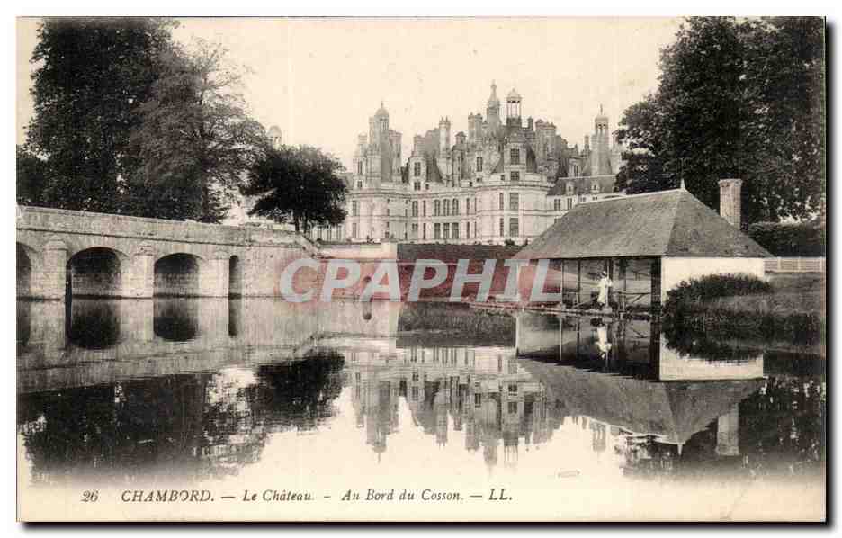 Chambord CPA Le chateau Au bord du Cosson