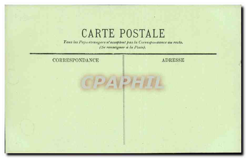 Chambord CPA Le chateau Au bord du Cosson — Verso