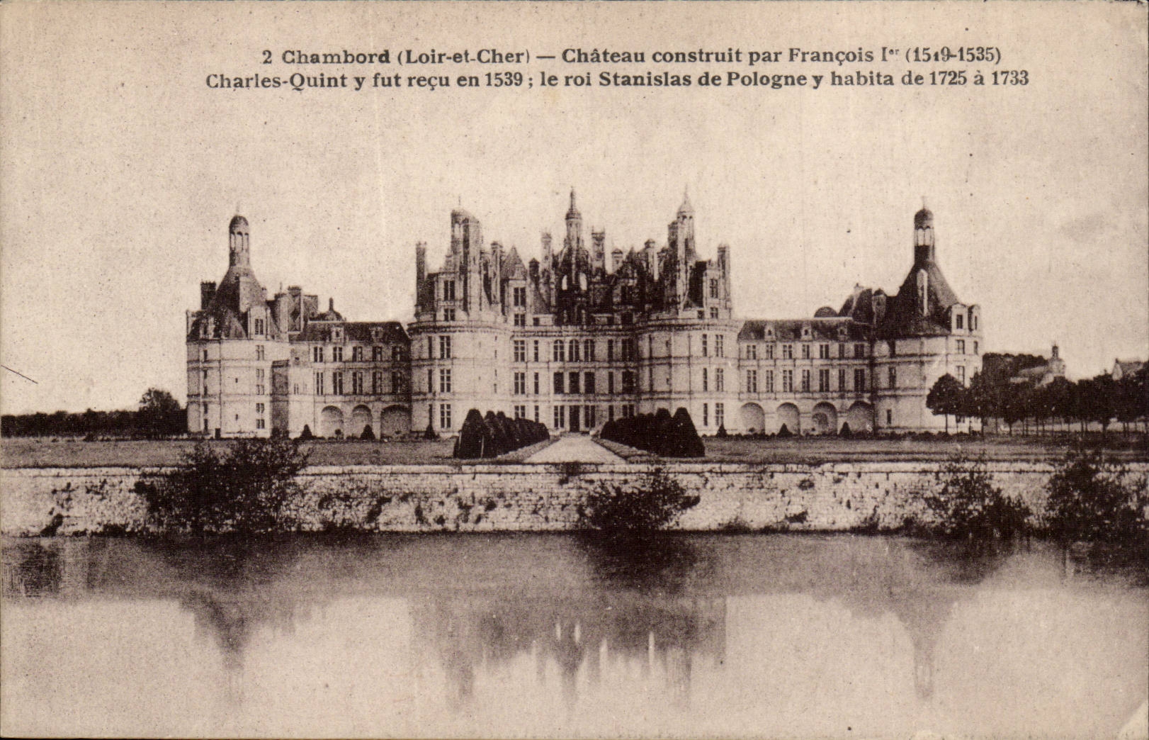 Chambord CPA Le chateau Francois 1er