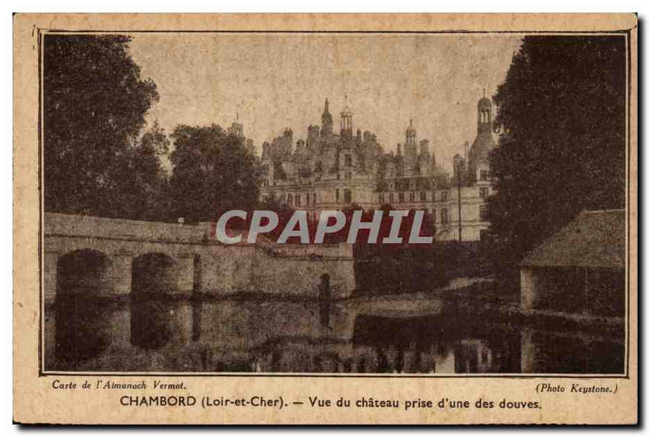 Chambord (Loir-et-Cher) — Vue du château prise d'une des douves — Photo Keystone