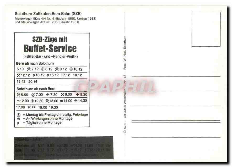 CPM Motorwagen Bdre 4 4 Nr 4  — Rückseite