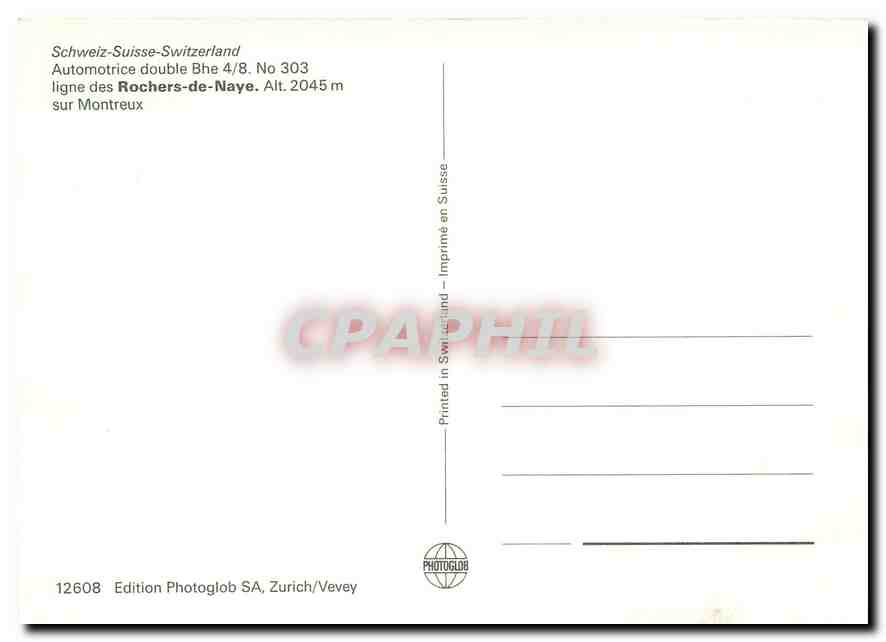 CPM Automotrice double Bhe 4 8 303  — Rückseite