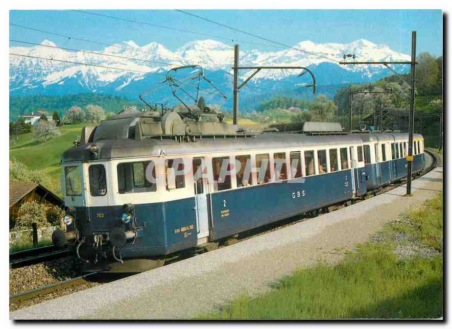 CPM Gurbetal Bern Schwarzenburg Bahn Automotrice electrique ABDe 2 8 703 