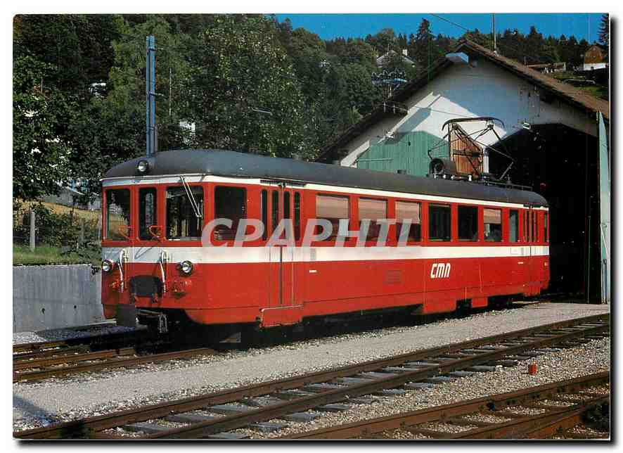 CPM Chemins de fer des Montagnes Neuchateloises Meter gauge motor car Bde 4 4 5 