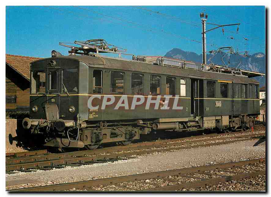 CPM Fribourg Railways Gruyere Fribourg Morat Electric Motor Coach ABDe 2 4 155 