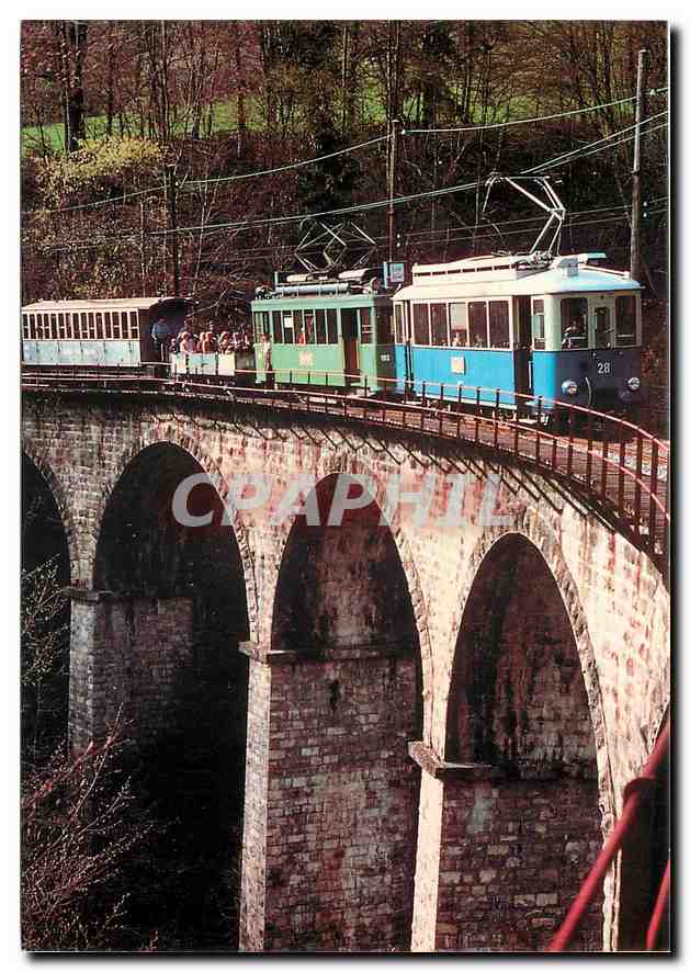 CPM Chemin de fer touristique Blonay Chamby Region Montreux Vevey Suisse 
