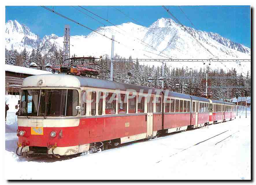 CPM ZSR Electric railways of the Tatra articulated railcars 420 962 3 420 954 0 
