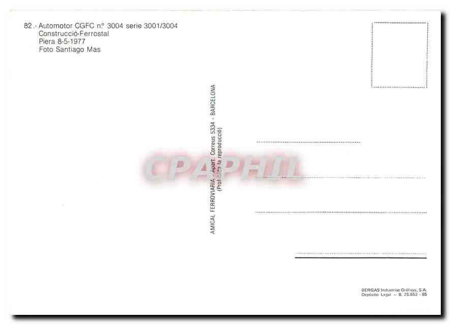 CPM Automotor CGFC Construccio Ferrostal  — Rückseite