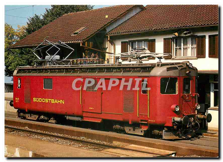 CPM Schweizerische Sudostbahn Baggage motor car De 4 4 21 