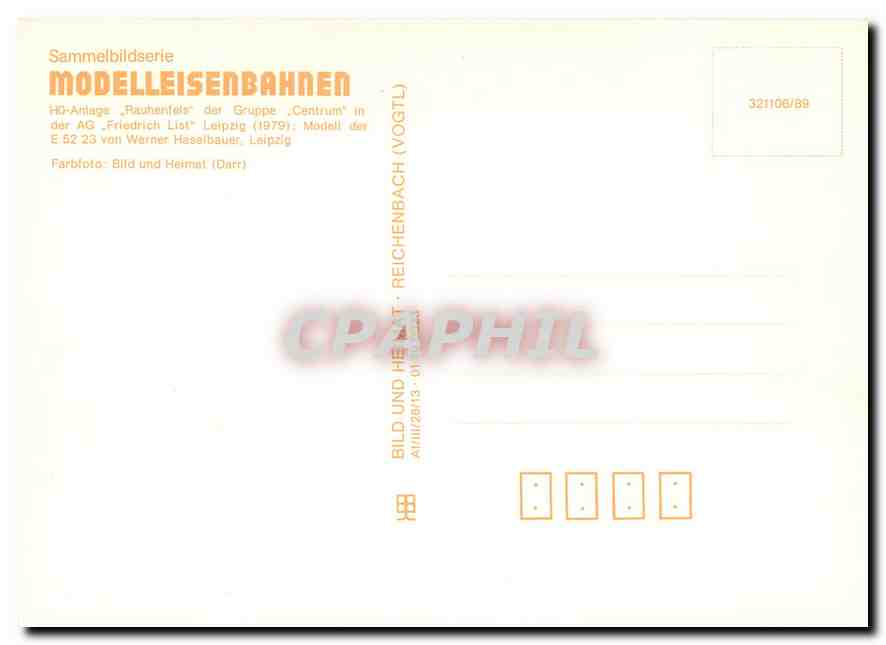 CPM Sammelbildserie Modelleisenbahnen  — Rückseite