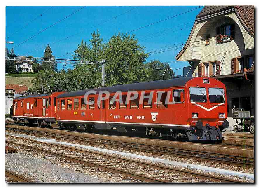 CPM Emmental Burgdorf Thun Bahn Push pull train set De 4 4 235 et voiture pilote Bt 311 
