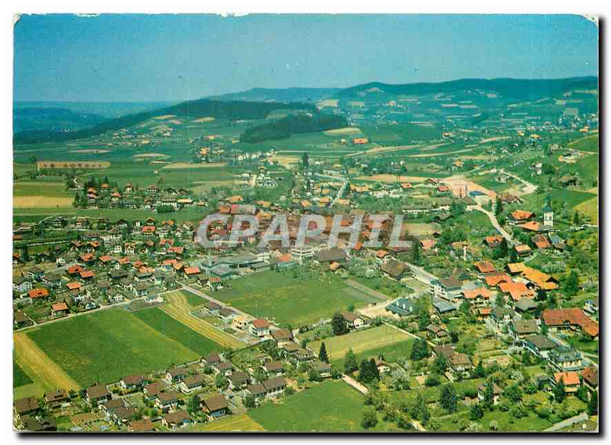 CPM Flugaufnahme Grosshochstetten Verlag Papeterie Ludi 