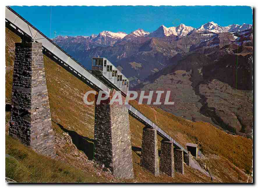 CPM Niesenbahn Hegernalpviadukt Wetterhorn Schreckhorn Jungfraugruppe 