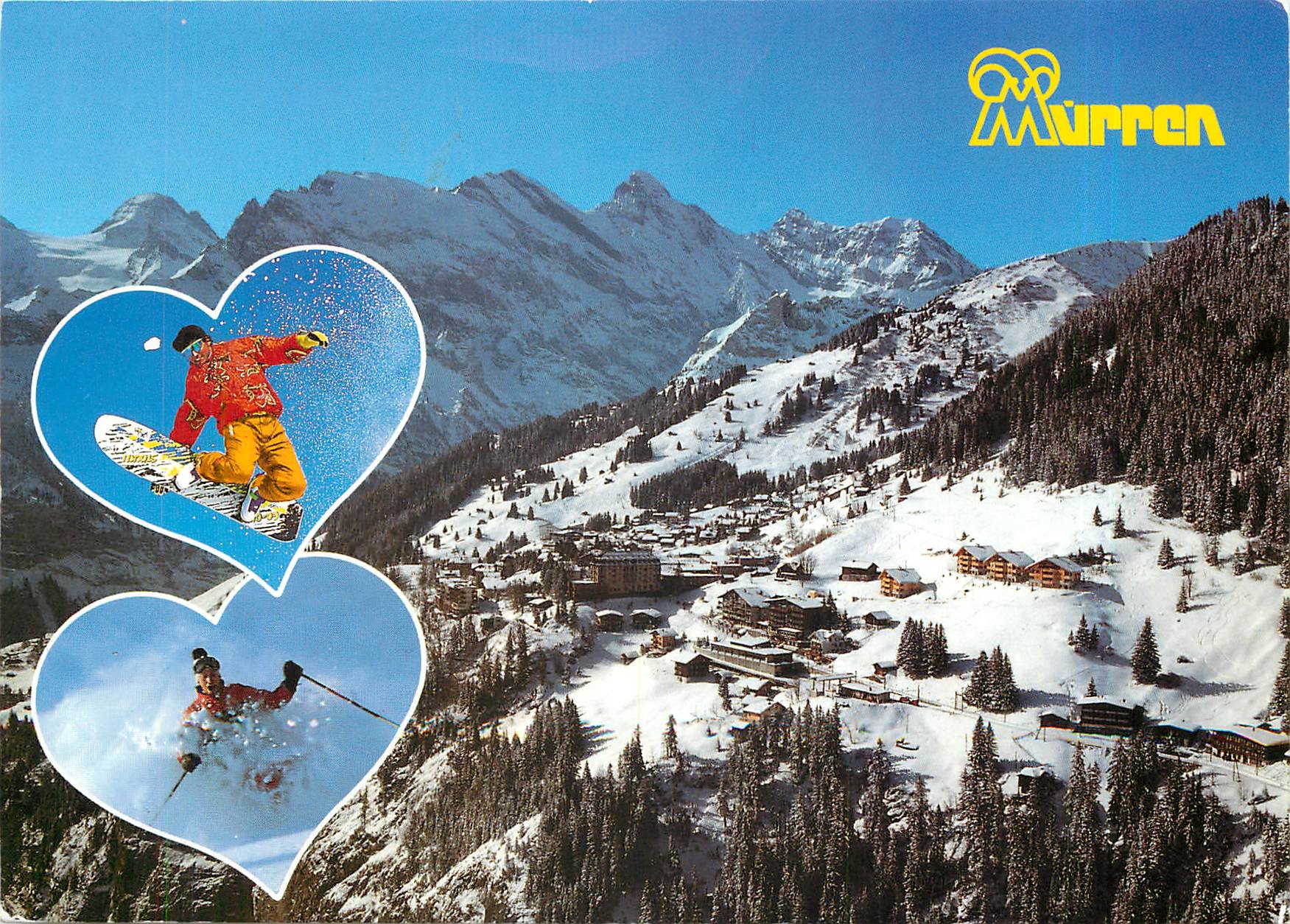 CPM Murren im Berner Oberland Flugaufnahme 