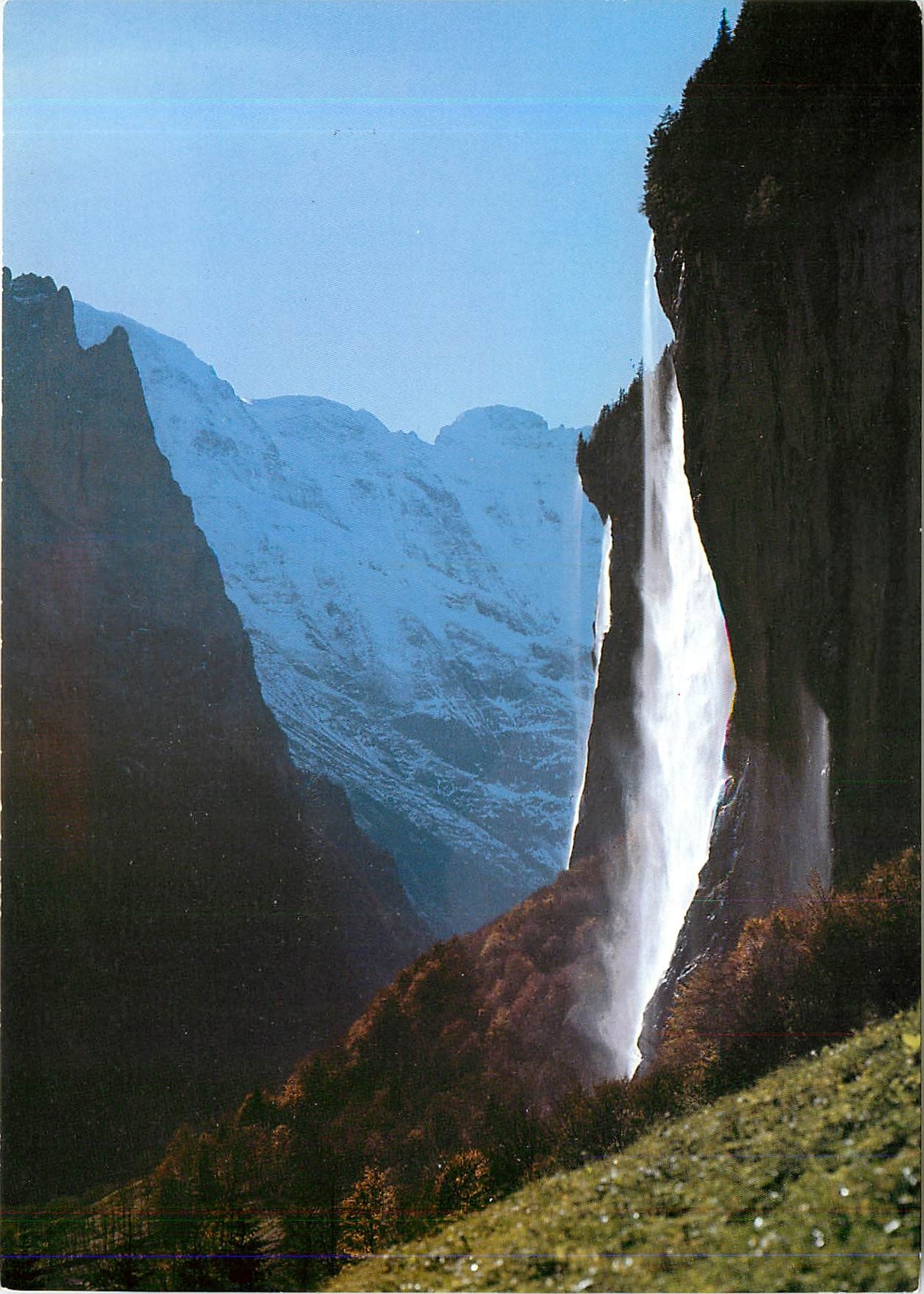 CPM Staubbach im Lauterbrunnental Schwarzmonch Mittaghorn Grosshorn 