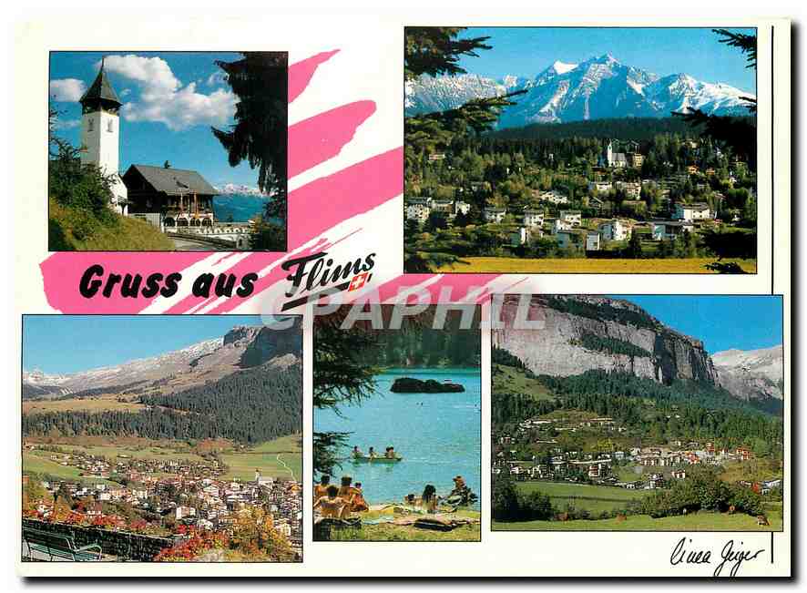 CPM Gruss aus Flims Flims Dorf 