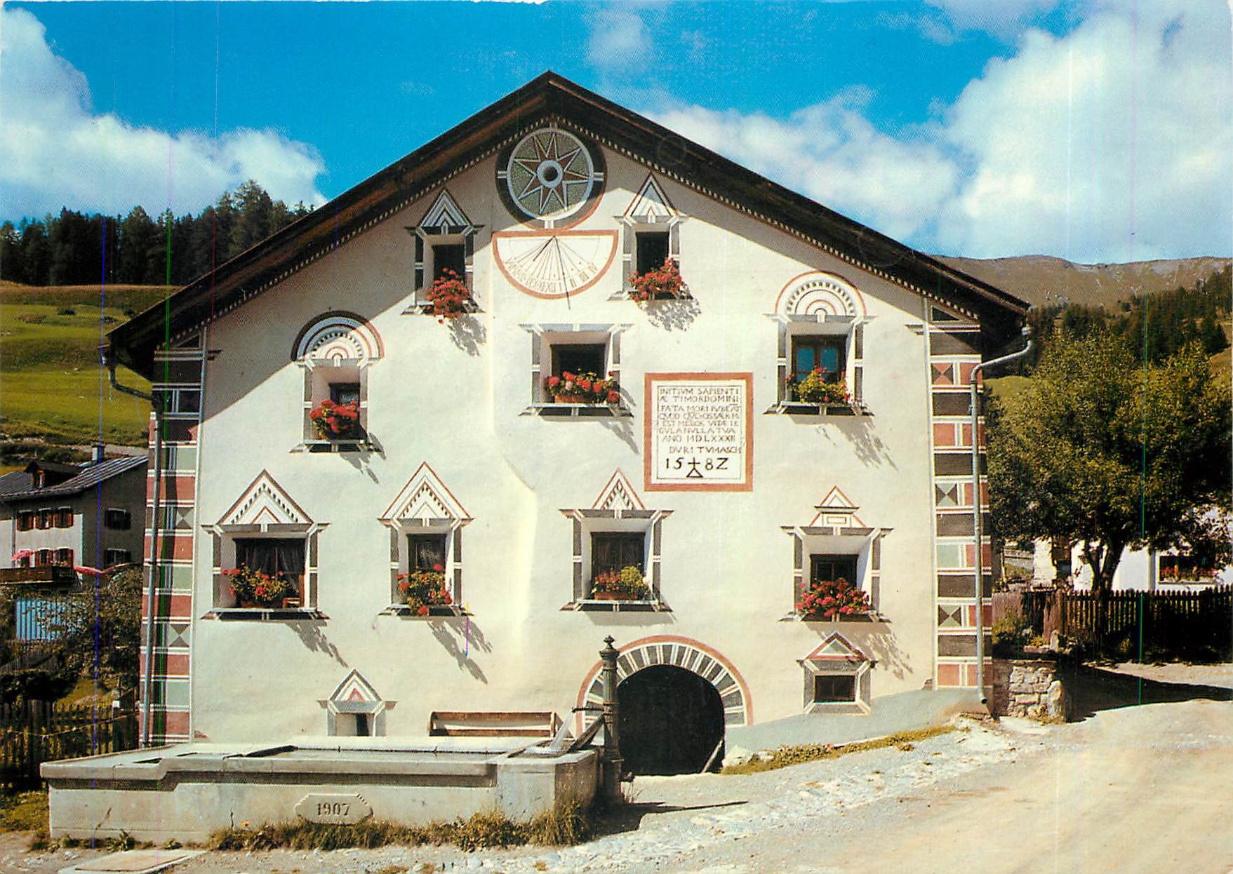 CPM Switzerland Engadiner Haus in Ftan Unter Engadin 