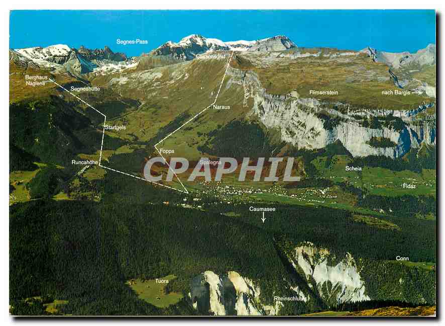 CPM Das Touren und Wandergebiet von Flims 