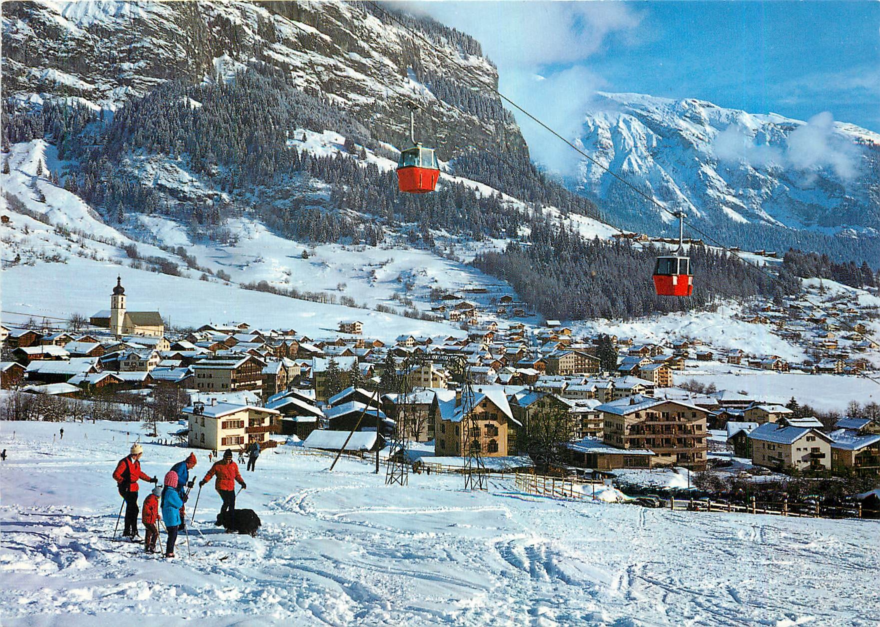 CPM Flims Dorf mit der neuen Gondelbahn Flims Startgels 
