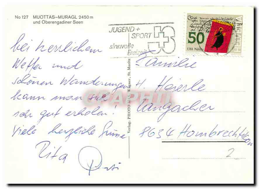CPM Muottas Muragl und Oberengadin Seen  — Rückseite