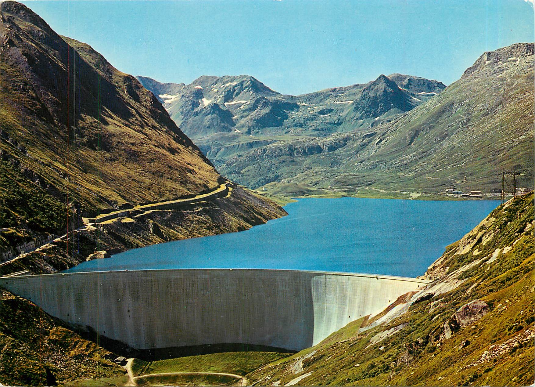 CPM Lukmanier Pass 1920 Stausee S Maria und Strassengallerie 