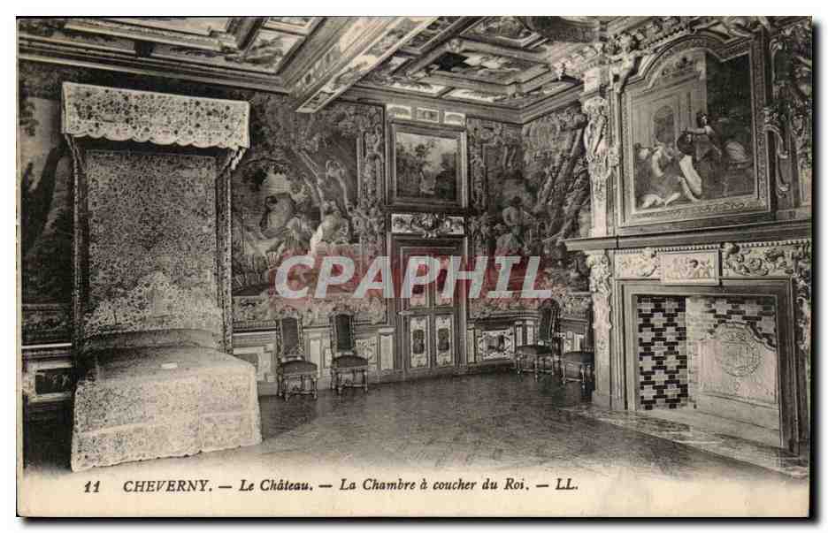 Cheverny CPA La chateau La chambre a coucher du roi