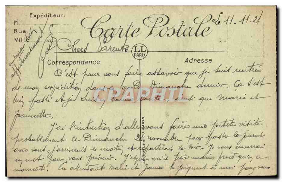 Cheverny CPA La chateau La chambre a coucher du roi — Rückseite