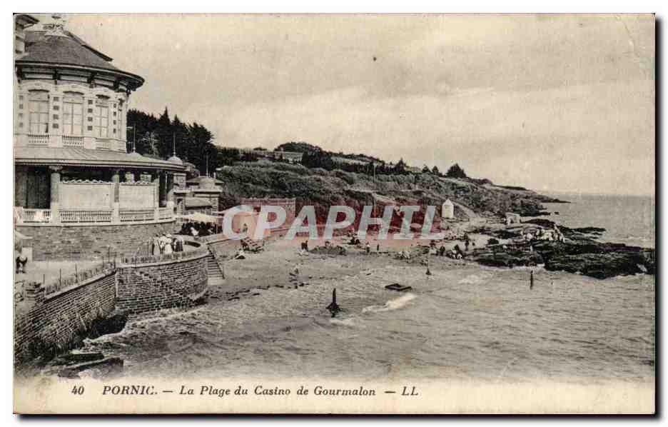 Pornic CPA La plage du casino de Gourmalon