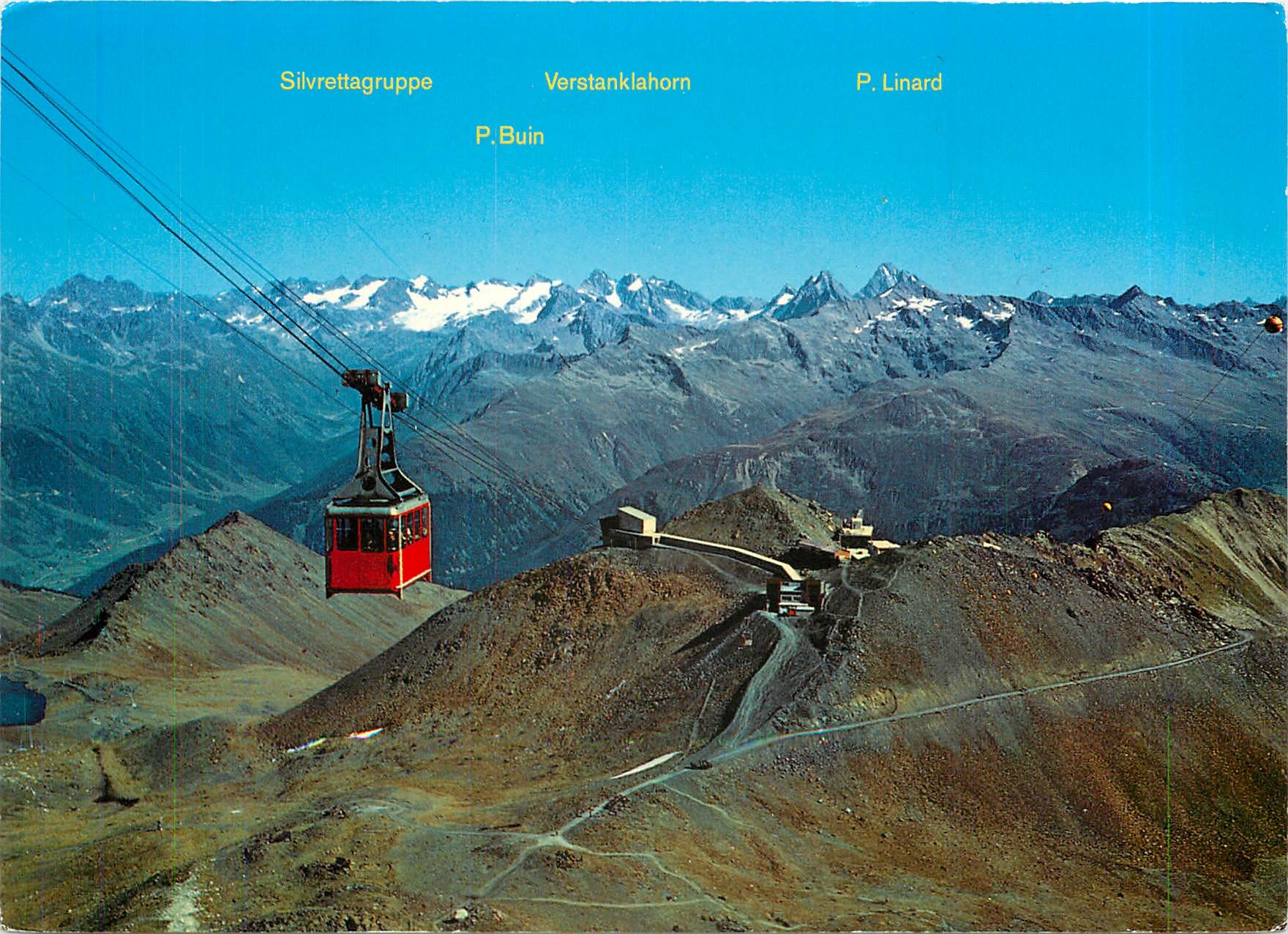 CPM Davos Parsenn Blick vom Weissfluhgipfel auf Weissfluhjoch 